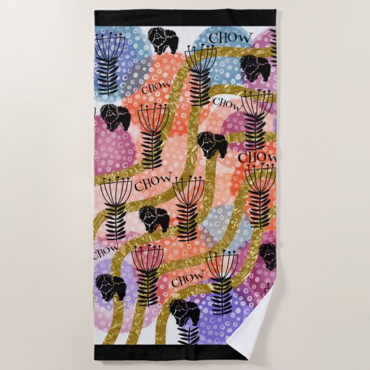CHOW CHOW RETRO STRANDLAKEN (Voorkant)
