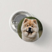 Chow Chow Ronde Button 3,2 Cm (Voorkant /achterkant)