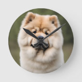 Chow Chow Ronde Klok (Voorkant)