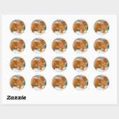 Chow-Chow Ronde Sticker (Vel)
