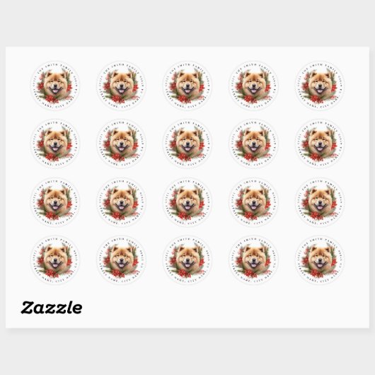 Chow Chow Ronde Stickers (Vel)