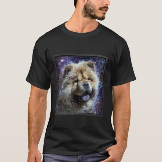 Chow Chow Ruimte T-shirt (Voorkant)