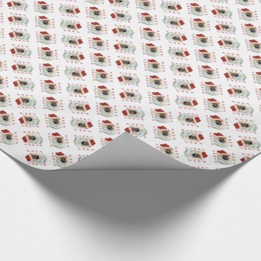 Chow Chow Santa Paws Cadeaupapier (Hoek)