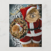 Chow Chow Santa Paws Feestdagenkaart (Voorkant)