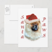 Chow Chow Santa Paws Feestdagenkaart (Voorkant / Achterkant)