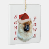 Chow Chow Santa Paws Keramisch Ornament (Rechts)