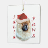 Chow Chow Santa Paws Keramisch Ornament (Links)