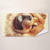 Chow-Chow Schilderen Badhanddoek (Badhanddoek)