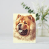  Chow-Chow Schilderen Briefkaart (Staand voorkant)