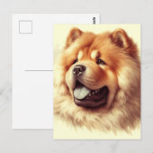  Chow-Chow Schilderen Briefkaart (Voorkant / Achterkant)