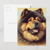 Chow-Chow Schilderen Briefkaart (Voorkant / Achterkant)
