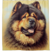 Chow-Chow Schilderen Douchegordijn (Voorkant)