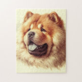 Chow-Chow Schilderen Legpuzzel (Verticaal)