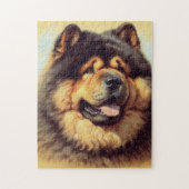  Chow-Chow Schilderen Legpuzzel (Verticaal)
