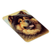Chow-Chow Schilderen Magneet (Rechterzijde)