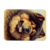 Chow-Chow Schilderen Magneet (Horizontaal)