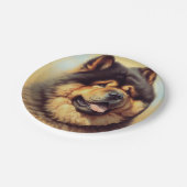  Chow-Chow Schilderen Papieren Bordje (Gekanteld)