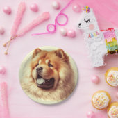 Chow-Chow Schilderen Papieren Bordje (Feest)
