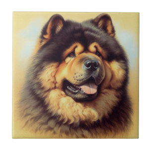Chow-Chow Schilderen Tegeltje