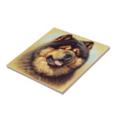 Chow-Chow Schilderen Tegeltje (Zijkant)