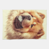 Chow-Chow Schilderen Theedoek (Horizontaal)