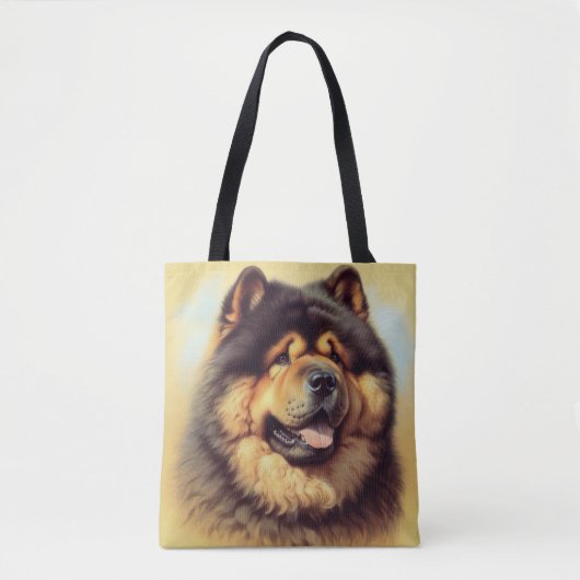 Chow-Chow Schilderen Tote Bag (Voorkant)