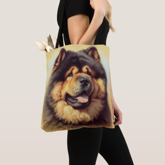 Chow-Chow Schilderen Tote Bag (Dichtbij)