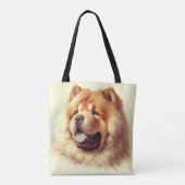 Chow-Chow Schilderen Tote Bag (Achterkant)