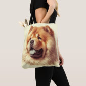 Chow-Chow Schilderen Tote Bag (Dichtbij)