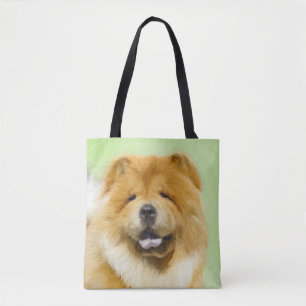 Chow Chow Schilderij - Mooie Originele Honden Kuns Tote Bag