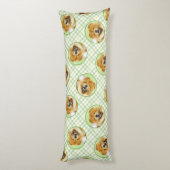 Chow Chow Schilderij Rood Ruw Schattige Originele  Lichaamskussen (Achterkant (Verticaal))