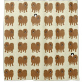 Chow Chow Shower Curtain Douchegordijn (Voorkant)