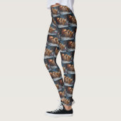 Chow Chow Snowy Sleigh Kerst Decor Leggings (Links)