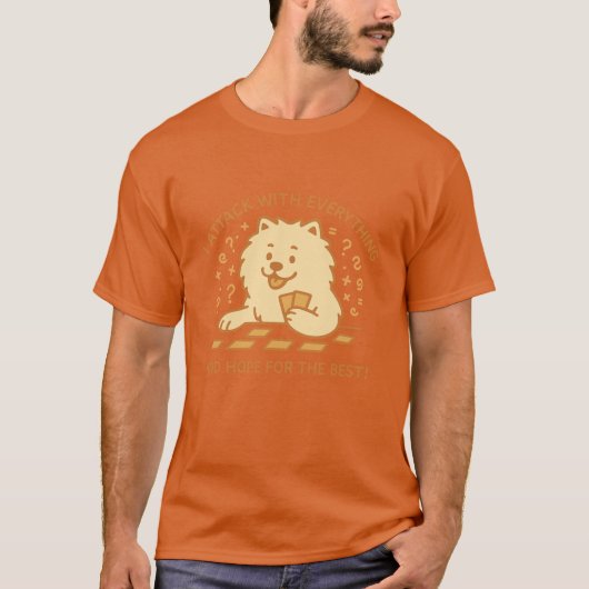Chow Chow speelkaarten vintage T-shirt (Voorkant)