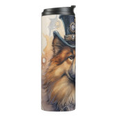 Chow Chow Steampunk Hond Thermosbeker (Gedraaid links)