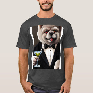 Chow Chow Suit Martini 1 T-shirt