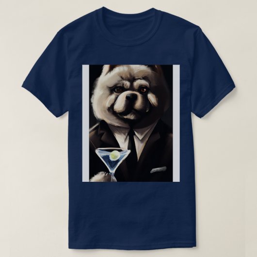 Chow Chow Suit Martini 2 T-shirt (Design voorkant)