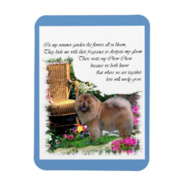 Chow Chow Summer Garden Magneet