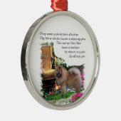 Chow Chow Summer Garden Metalen Ornament (Rechts)