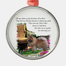 Chow Chow Summer Garden Metalen Ornament