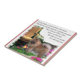 Chow Chow Summer Garden Tegeltje (Zijkant)