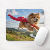 Chow Chow Superheld Muismat (Met muis)