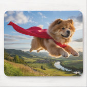Chow Chow Superhero Mousepad Muismat (Voorkant)