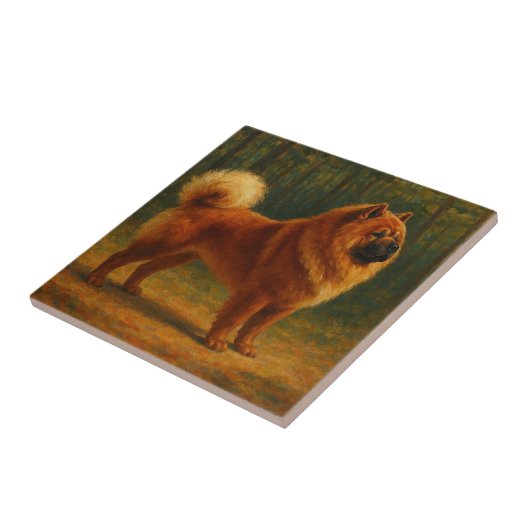 Chow Chow Tegeltje (Zijkant)