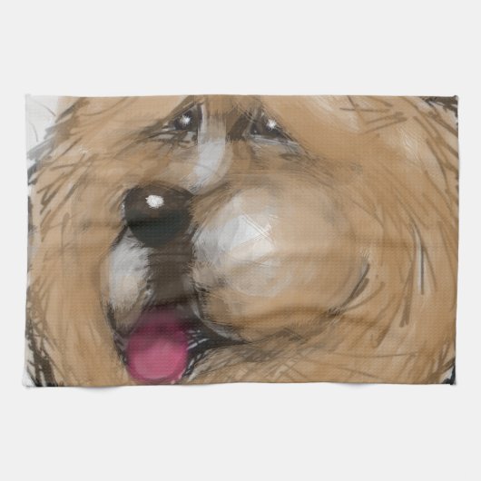 Chow Chow Theedoek (Horizontaal)