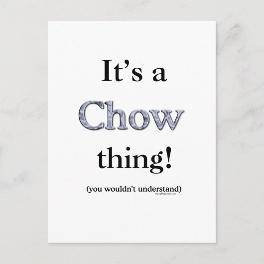 Chow Chow Thing Briefkaart (Voorkant)
