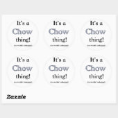 Chow Chow Thing Ronde Sticker (Vel)