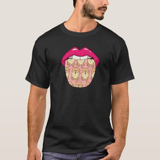 Chow Chow Tongue Pet  Dog Breed Chow Chow T-shirt (Voorkant)