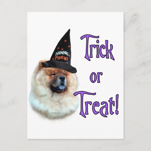 Chow Chow Trick Briefkaart (Voorkant)