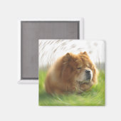 Chow-Chow Urlaub Magneet (Voorkant / Achterkant)